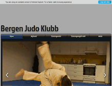 Tablet Screenshot of bergenjudoklubb.org